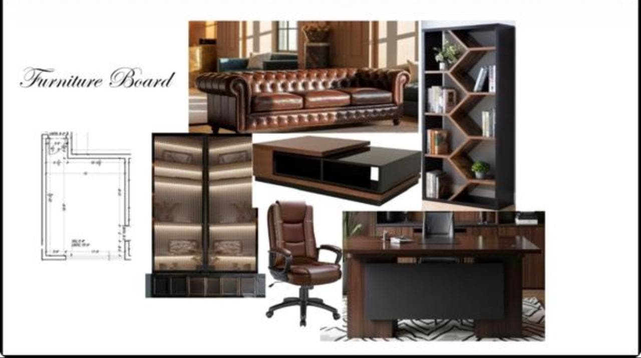 Urban Luxe Furniture Collection mood board
