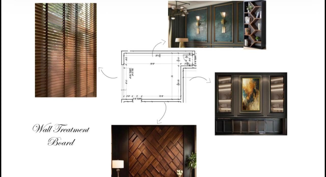 Architectural Wall Treatments mood board