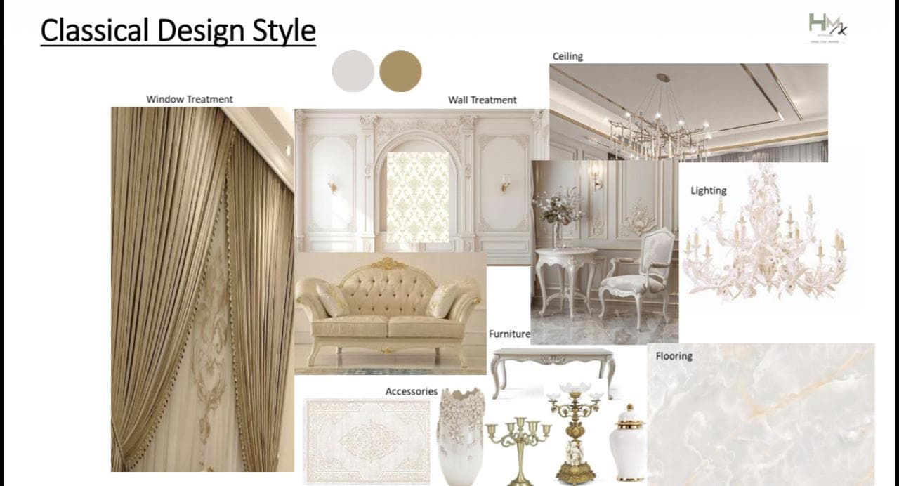 Grand Classical Estate mood board